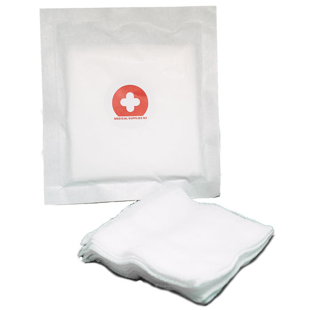Medical Supplies NZ Sterile Non Woven Swabs 10cm x 10cm (5's)